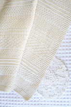 Load image into Gallery viewer, Knit and Purl Textured Baby Blanket pattern