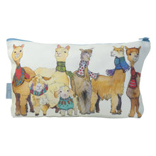 Load image into Gallery viewer, Alpaca and Friends Zipped Project Bags