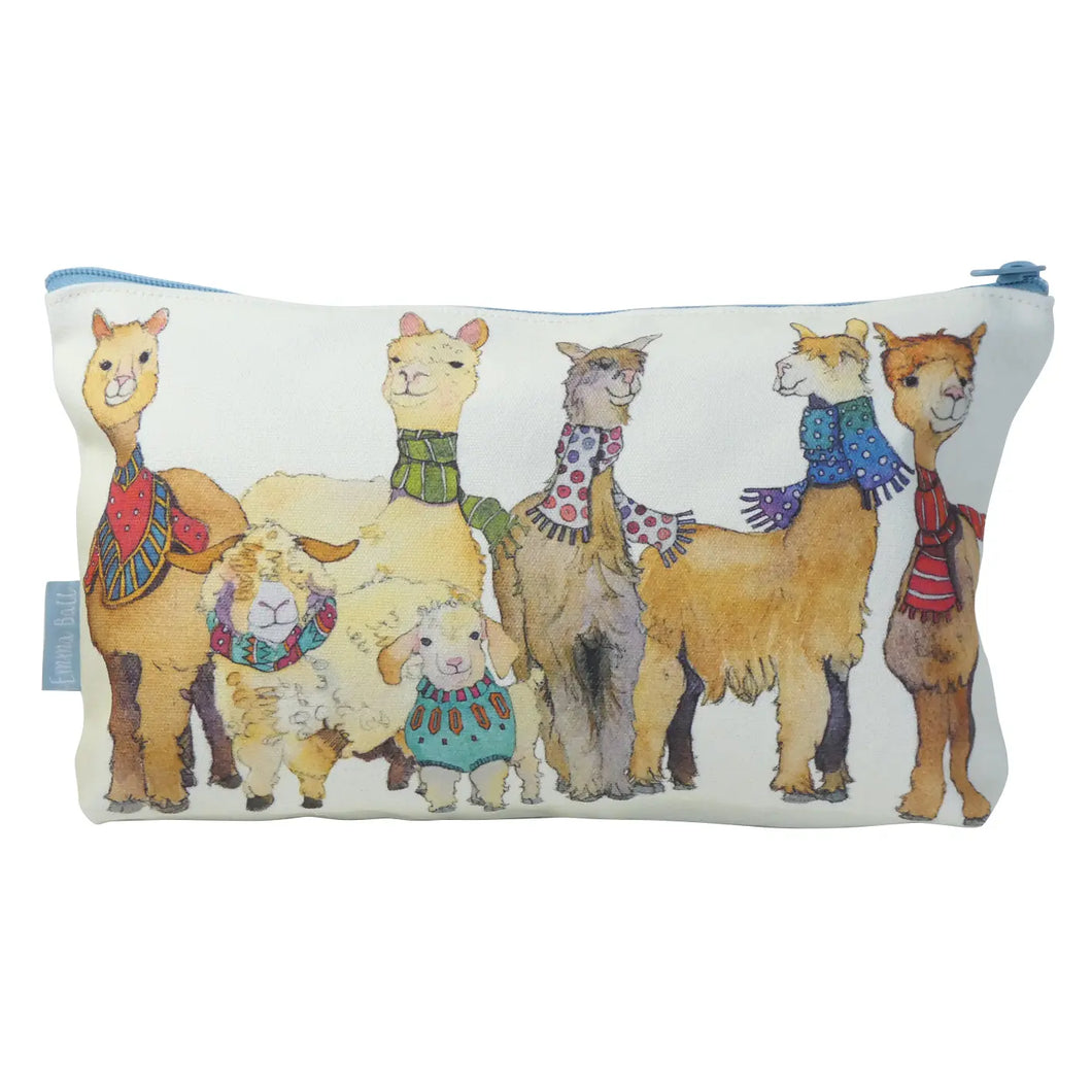 Alpaca and Friends Zipped Project Bags