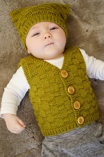Theodore Baby Vest and Hat pattern