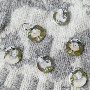 Felted Sheep Knitting Stitch Markers