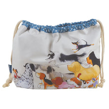 Load image into Gallery viewer, Paw Club Drawstring Project Bag - Emma Ball