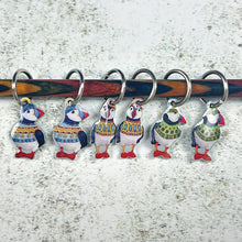 Load image into Gallery viewer, emma Ball puffin stitch markers