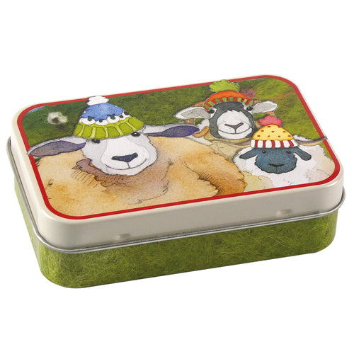 Emma Ball sheep in hats tin