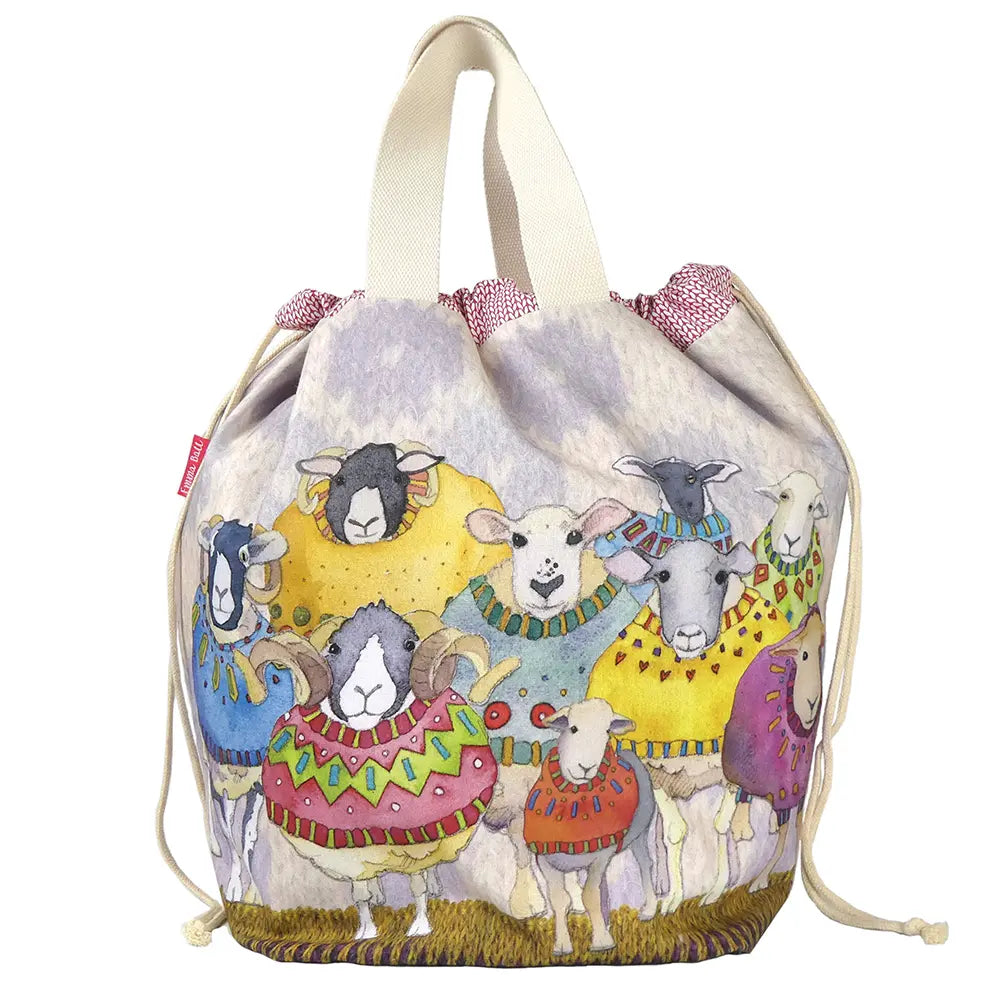 Large Sheep in Sweaters Bucket bag