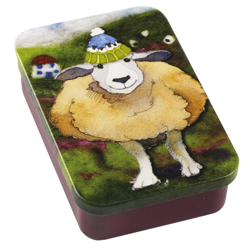 Sheep in Woolly Hat tin