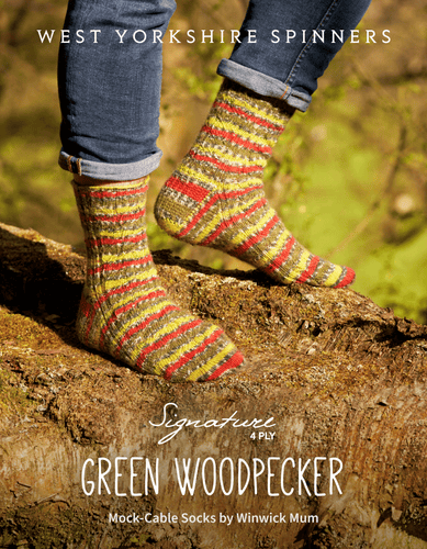 Woodpecker sock pattern by Winwick Mum