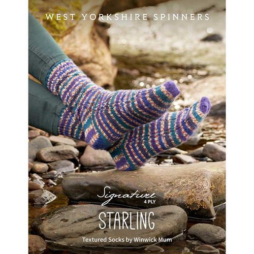 WYS Starling Sock knitting PDF pattern by Winwick Mum