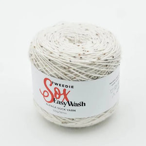 Easy wash sox tweedie sock yarn Cream