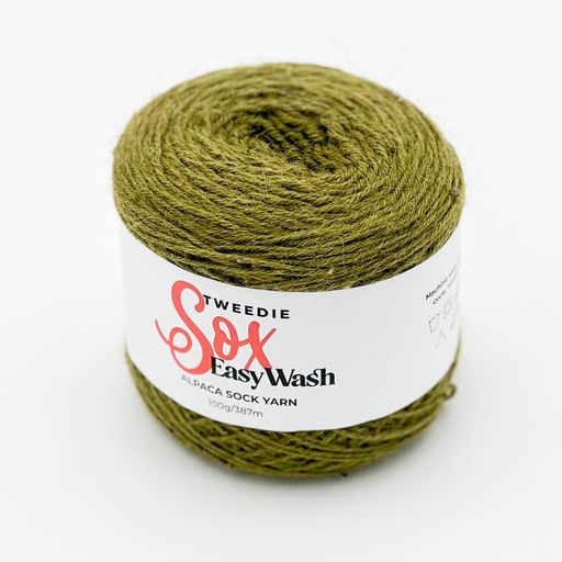 Tweedie Sox Easy Wash Alpaca yarn Olive