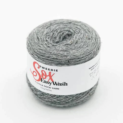 Tweedie Sox Easy Wash sock yarn Grey