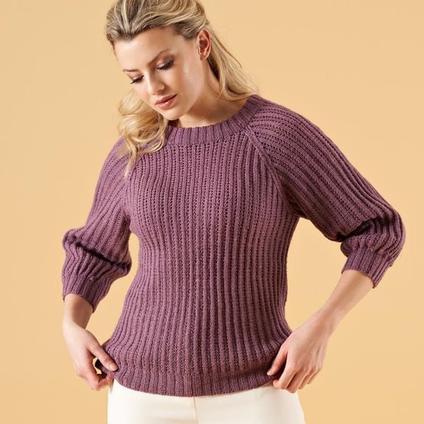 Belle Raglan 4 ply knitting pattern WYS