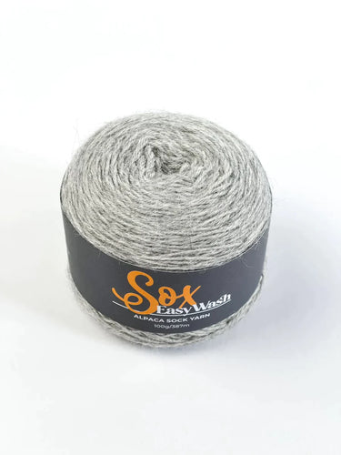 Sox Alpaca Yarn - Silver Melange 434