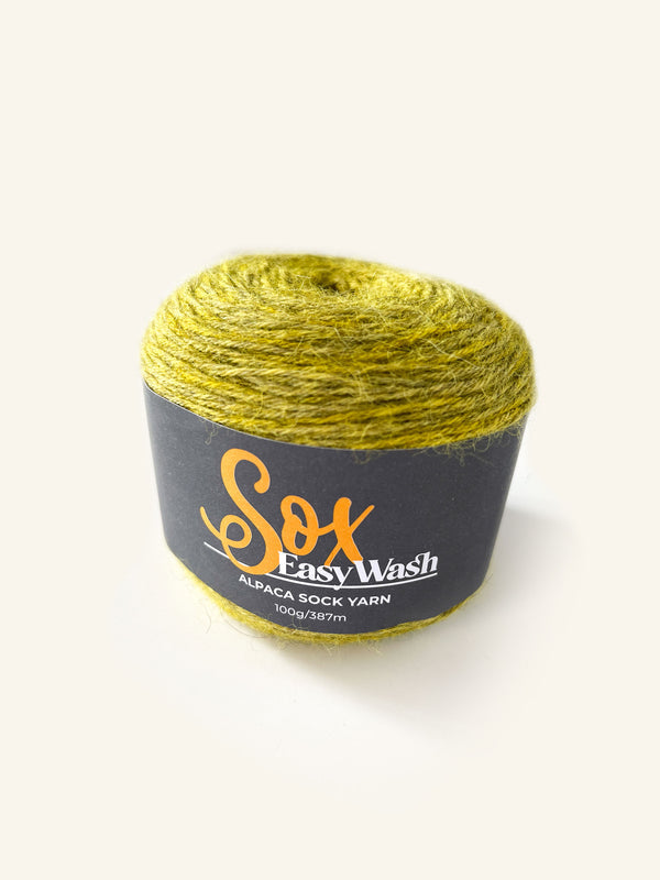 Chartreuse Easy care Sox yarn