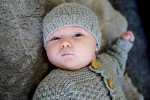 Load image into Gallery viewer, Austin Baby Cardigan and Hat knitting pattern at Eskdale Yarns