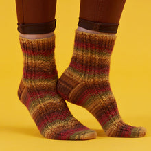Load image into Gallery viewer, Falling Hues by Winwick Mum PDF sock pattern at Eskdale Yarns