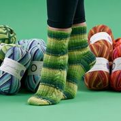 WYS Fresh Shoots sock PDF pattern at Eskdale Yarns NZ