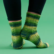 Load image into Gallery viewer, WYS Fresh Shoots sock PDF pattern at Eskdale Yarns NZ