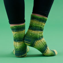 Load image into Gallery viewer, WYS Fresh Shoots sock PDF pattern at Eskdale Yarns NZ