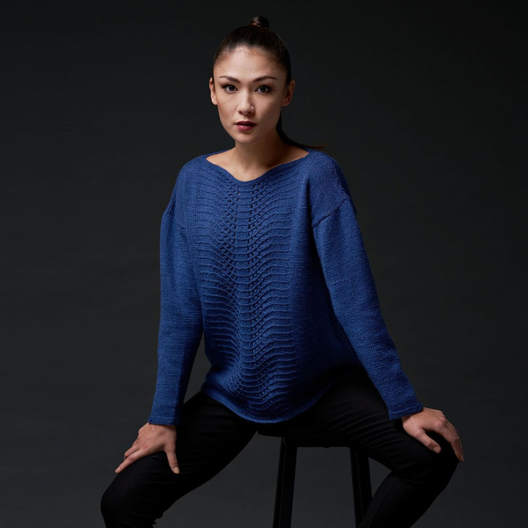 Gabrielle top PDF pattern at Eskdale Yarns NZ