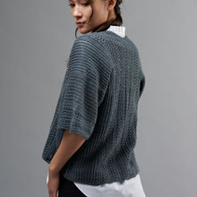 Load image into Gallery viewer, Julia Exquisite Lace cardigan/top PDF pattern at Eskdale Yarns NZ