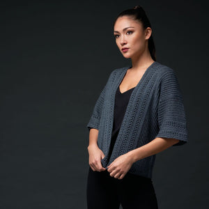 Julia Exquisite Lace cardigan/top PDF pattern at Eskdale Yarns NZ