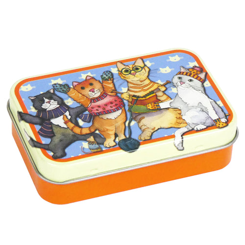 Kittens in Mittens rectangular tin