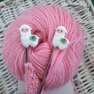 Llama Needle Stoppers at Eskdale Yarns