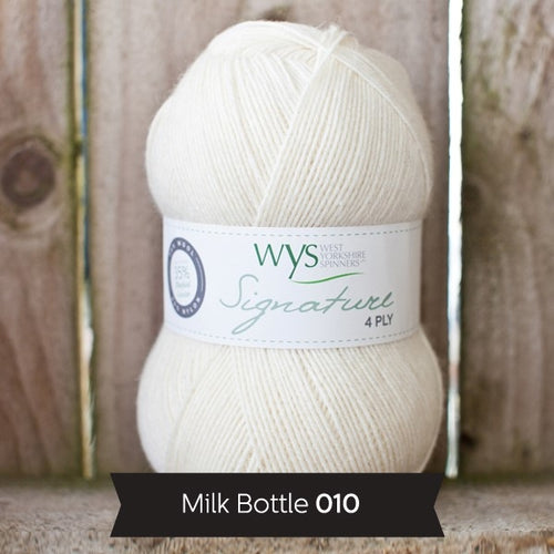 WYS 4 ply yarn signature collection Milk Bottle at Eskdale Yarns
