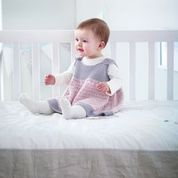 Load image into Gallery viewer, Baby Pinafore  Dress  and Bootee PDF knitting pattern