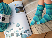 Load image into Gallery viewer, Seascape sock knitting PDF pattern by Winwick Mum