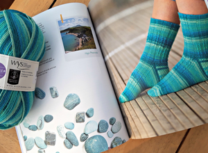 Seascape sock knitting PDF pattern by Winwick Mum