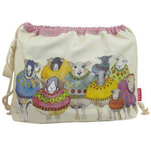 Sheep in Sweaters drawstring bag