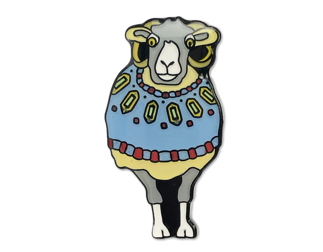 Woolly Sheep in a blue sweater