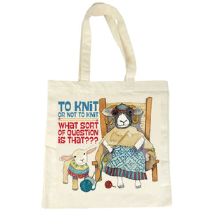 To Knit or Not to Knit project bag