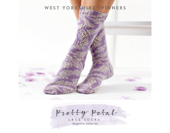 West Yorkshire Spinners Pretty Petal free sock pattern