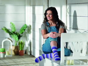 Hidden Gem PDF sock knitting pattern by Winwick Mum