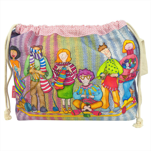 Yarn Club Drawstring Project Bag