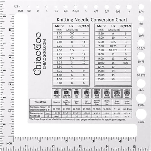 ChiaoGoo-needle-and-swatch-gauge-available-at-Eskdale-Yarns