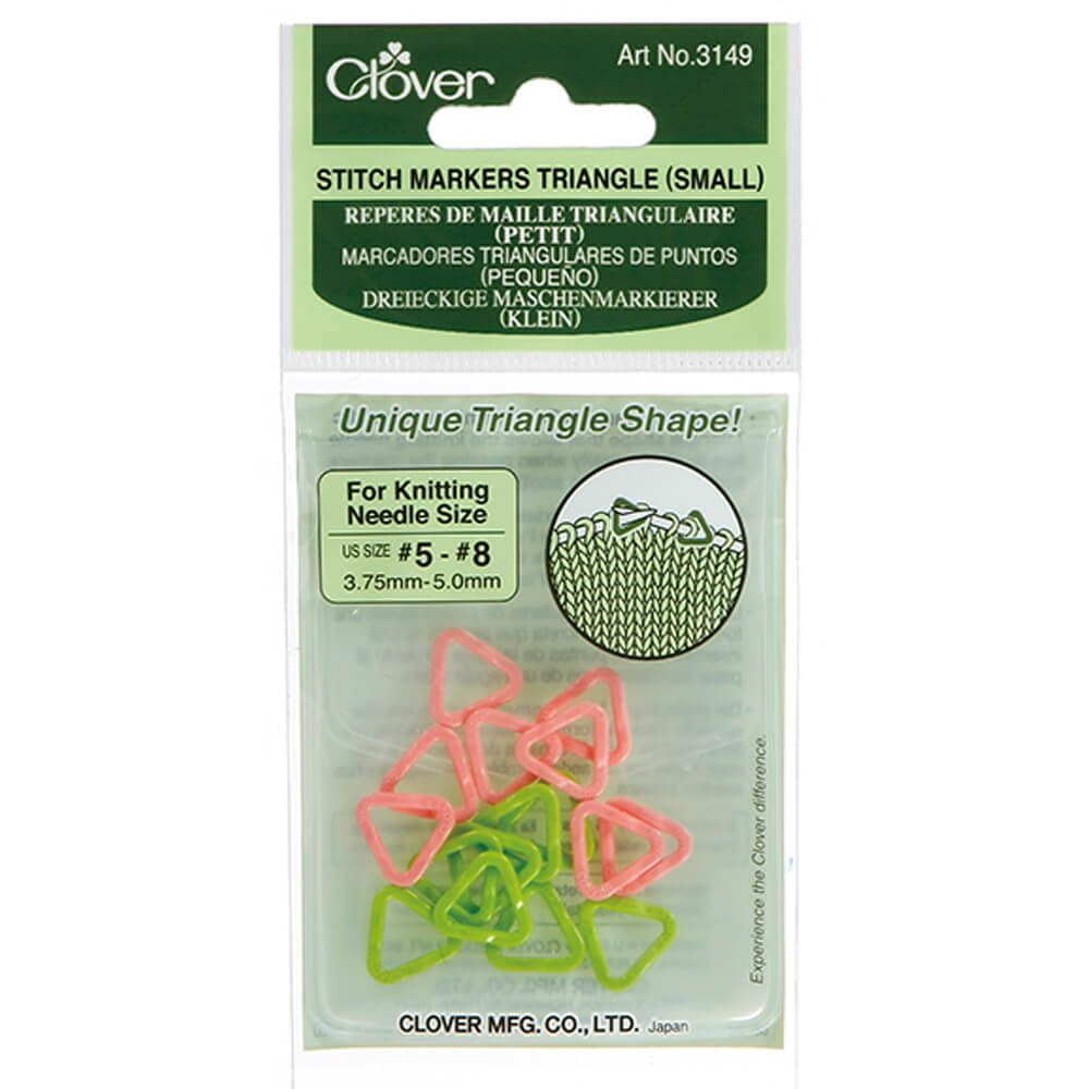 Clover-Triangle-Stitch-Markers-at-Eskdale-Yarns