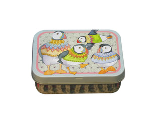 Emma Ball Woolly Puffins tin