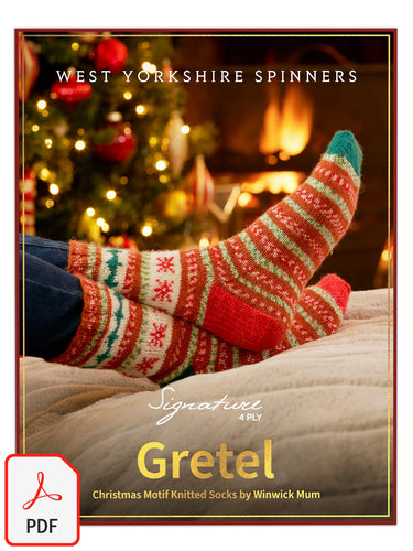 WYS Gretel Christmas Motif Socks PDF pattern